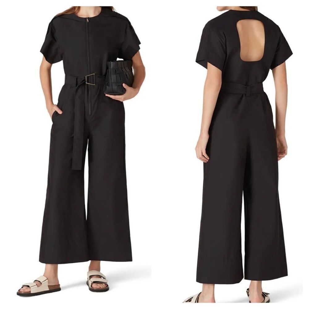 3.1 Phillip Lim Black Cut Out Jumpsuit - Picture 1 of 10